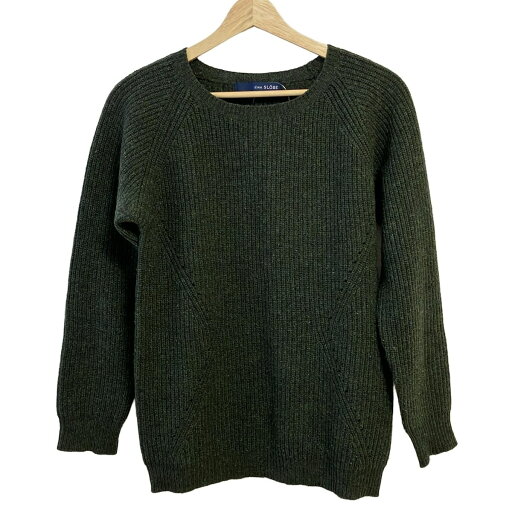 【中古】SLOBE IENA(スローブイエナ) 長袖セーター クルーネック カーキ 【中古】SLOBE IENA(スローブイエナ) 長袖セーター クルーネック カーキ