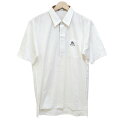 【中古】Burberry's(バーバリーズ) 半袖ポロシャツ 白×ダークネイビー