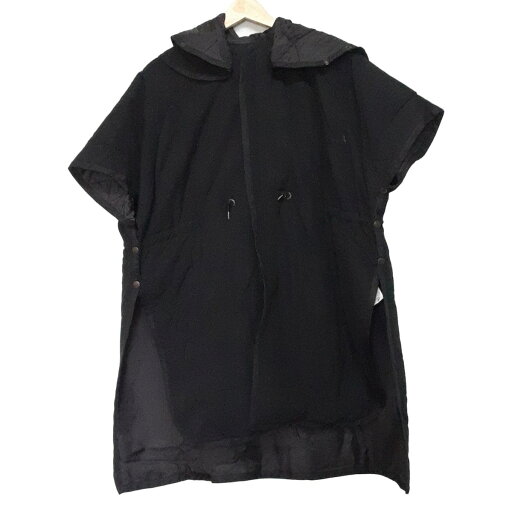 【新着】【中古】Y's(ワイズ) コート 半袖/ジップアップ/フード取り外し可/Thinsulate/中綿/秋/冬 黒 【新着】【中古】Y's(ワイズ) コート 半袖/ジップアップ/フード取り外し可/Thinsulate/中綿/秋/冬 黒