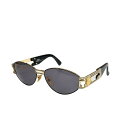 【中古】GIANNIVERSACE(ジャンニヴェルサーチ) サングラス 黒×ゴールド