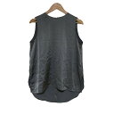 【中古】SACRA(サクラ) ノースリーブカットソー クルーネック グレー