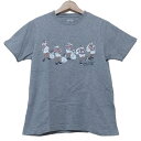 【中古】CAPTAIN SANTA(キャプテンサンタ) 半袖Tシャツ クルーネック グレー コットン、コットン