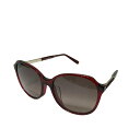 【中古】FERRAGAMO/SalvatoreFerragamo(サルバトーレフェラガモ) サングラス ダークブラウン×レッド×ゴールド