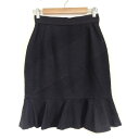 【中古】DIOR/ChristianDior(ディオール/クリスチャンディオール) スカート ひざ丈/サンプル品 黒