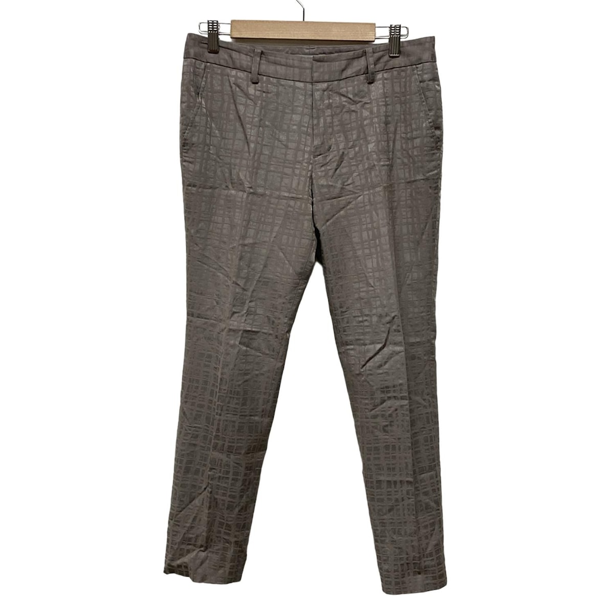 【中古】DAMAcollection(ダーマコレクション) パンツ フルレングス/ラメ グレーベージュ