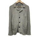 【中古】TOMORROWLAND(トゥモローランド) カーディガン 長袖/tricot グレー×ライトグレー