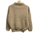 【中古】SACRA(サクラ) 長袖セーター ハイネック ライトブラウン