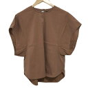 【中古】SACRA(サクラ) 半袖カットソー クルーネック ライトブラウン