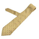 【中古】Paul Smith Collection(ポール スミス コレクション) ネクタイ ライトイエロー×ダークブラウン×グリーン