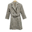【新着】【中古】snidel(スナイデル) コート 長袖/ツイード/ラメ/春/秋 白×ライトブルー×マルチ(4)