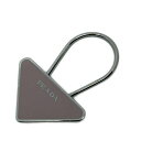 【中古】PRADA(プラダ) キーホルダー(チャーム) シルバー×ライトピンク(4)
