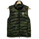 【新着】【中古】RLX(RalphLauren)(ラルフローレン) ダウンベスト 迷彩柄/秋/冬 カーキ×ブラウン×マルチ