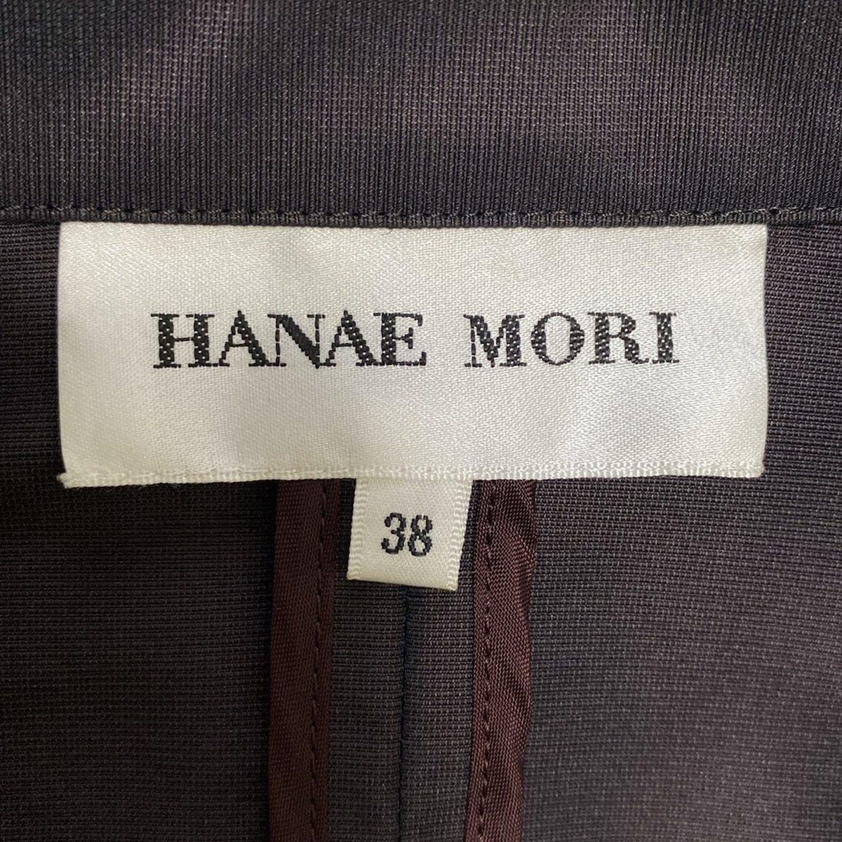 【中古】HANAE MORI(ハナエモリ) スカートスーツ ダークブラウン