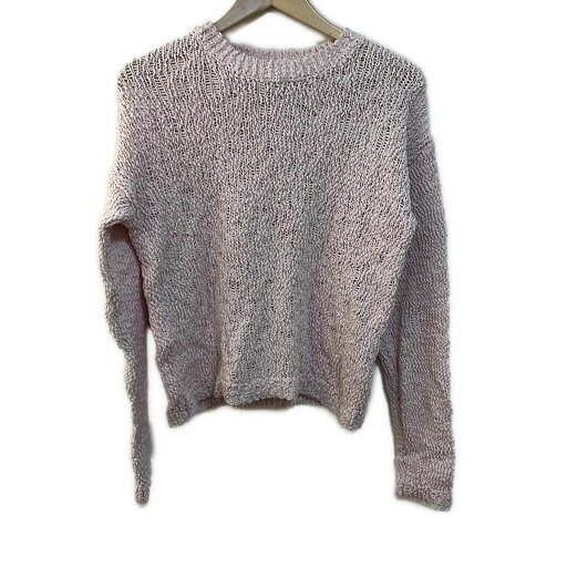 【中古】UNITED ARROWS(ユナイテッドアローズ) 長袖セーター クルーネック ライトピンク×白 【中古】UNITED ARROWS(ユナイテッドアローズ) 長袖セーター クルーネック ライトピンク×白