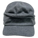 【中古】BORDERS at BALCONY(ボーダーズアットバルコニー) 帽子 キャスケット ダークグレー ウール