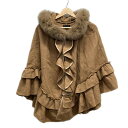 【新着】【中古】TO BE CHIC(トゥービーシック) ポンチョ 秋/冬 ブラウン