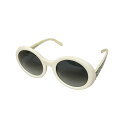 【中古】Kate spade(ケイトスペード) サングラス 黒×白