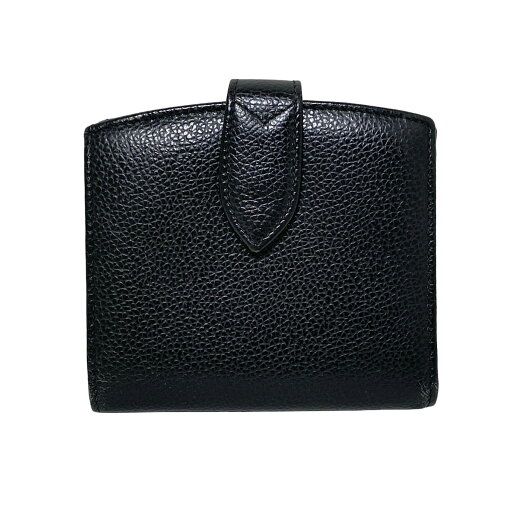 【中古】COACH(コーチ) 2つ折り財布 黒 レザー 【中古】COACH(コーチ) 2つ折り財布 黒 レザー