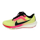 【新着】【中古】NIKE(ナイキ) エア ズーム ペガサス 40 プレミアム EKIDEN スニーカー インソール取外し可/2024SS イエロー×ピンク×黒