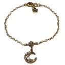 【中古】ANNA SUI(アナスイ) ブレスレット 月 ピンクゴールド