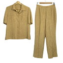 【中古】Leilian(レリアン) レディースパンツセットアップ ダークイエロー