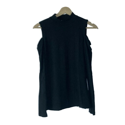 【中古】BORDERS at BALCONY(ボーダーズアットバルコニー) 長袖カットソー ハイネック 黒 【中古】BORDERS at BALCONY(ボーダーズアットバルコニー) 長袖カットソー ハイネック 黒