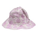 【中古】mont-bell(モンベル) ハット ドット柄 ライトピンク×ピンク×ライトグレー