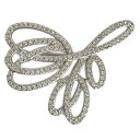 【中古】SWAROVSKI(スワロフスキー) ブローチ ラインストーン シルバー