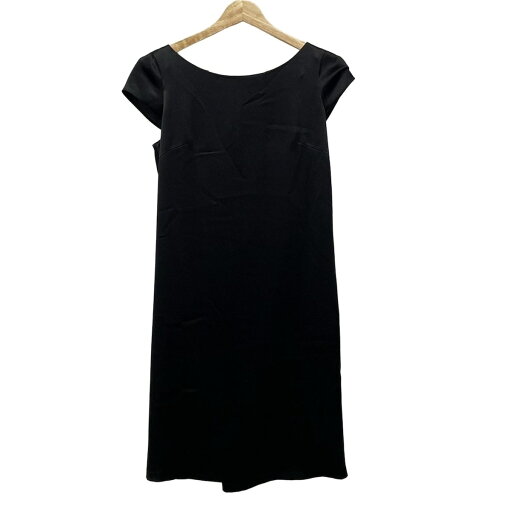 【中古】UNTITLED(アンタイトル) ワンピース クルーネック/半袖/ひざ丈/リボン 黒 【中古】UNTITLED(アンタイトル) ワンピース クルーネック/半袖/ひざ丈/リボン 黒