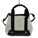 【中古】ANTEPRIMA MISTO(アンテプリマミスト) トートバッグ ミニバッグ 黒×ライトグレー