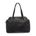 【中古】Kate spade(ケイトスペード) グローブコートレイニー ショルダーバッグ 黒 レザー