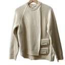 【新着】【中古】FENDI(フェンディ) 長袖セーター クルーネック/ポケット2個付き アイボリー(4)