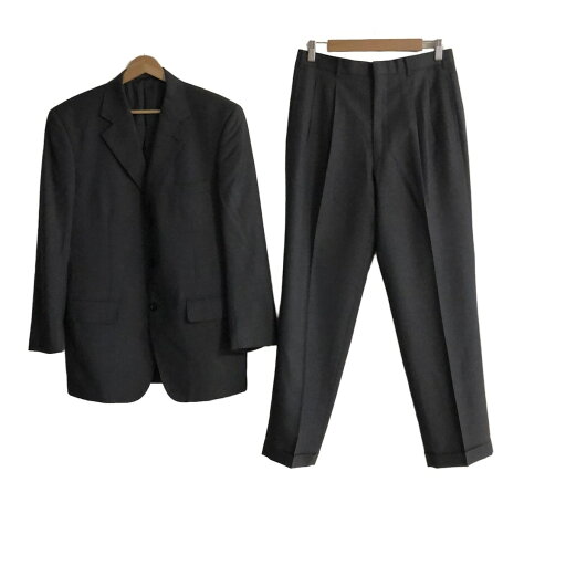 【中古】ZEGNA/Ermenegildo Zegna(ゼニア/エルメネジルド ゼニア) シングルスーツ 肩パッド グレー 【中古】ZEGNA/Ermenegildo Zegna(ゼニア/エルメネジルド ゼニア) シングルスーツ 肩パッド グレー