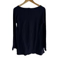 【中古】LIMI feu(リミフゥ) チュニック クルーネック/長袖/ニット 黒