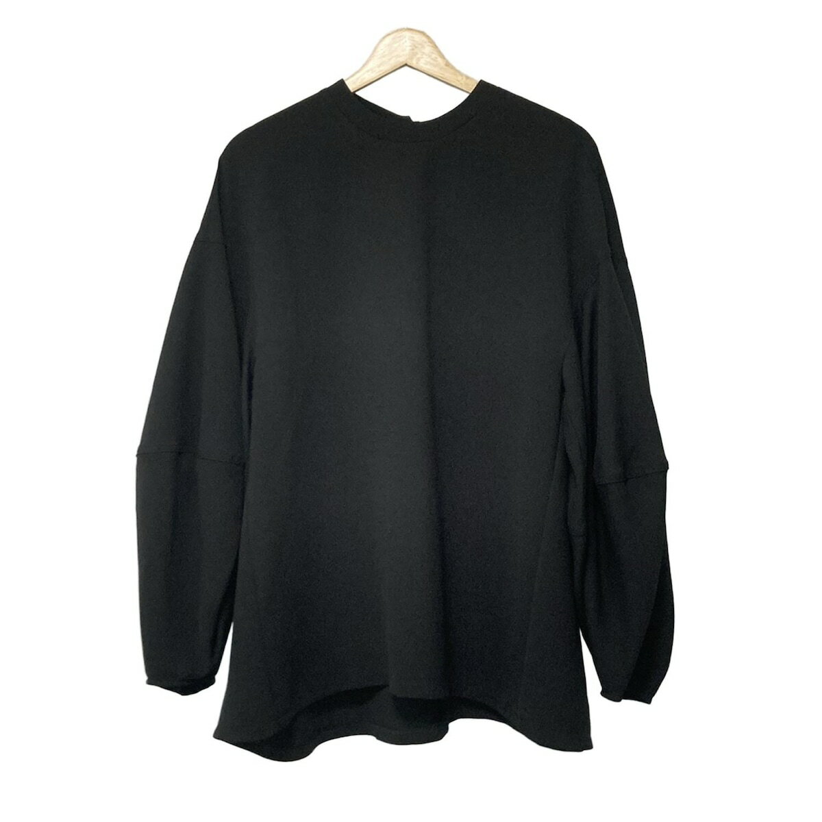 【中古】ENFOLD(エンフォルド) チュニック クルーネック/長袖 黒