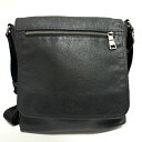【中古】COACH(コーチ) ショルダーバッグ 黒 レザー
