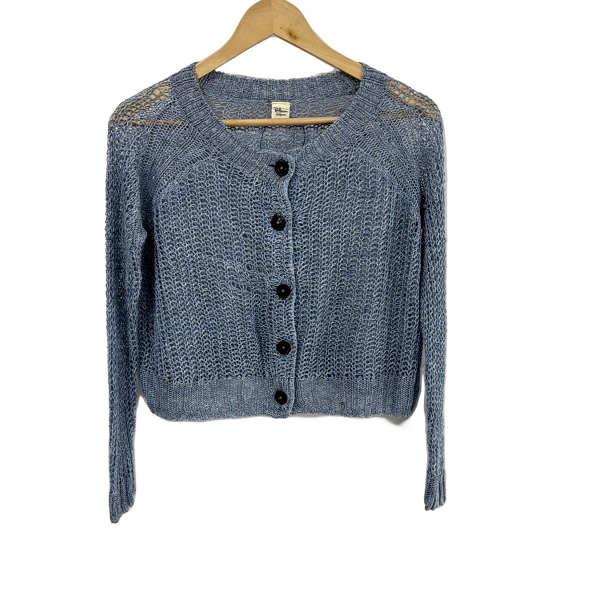 【中古】Ron Herman(ロンハーマン) カーディガン 長袖/麻 ブルー