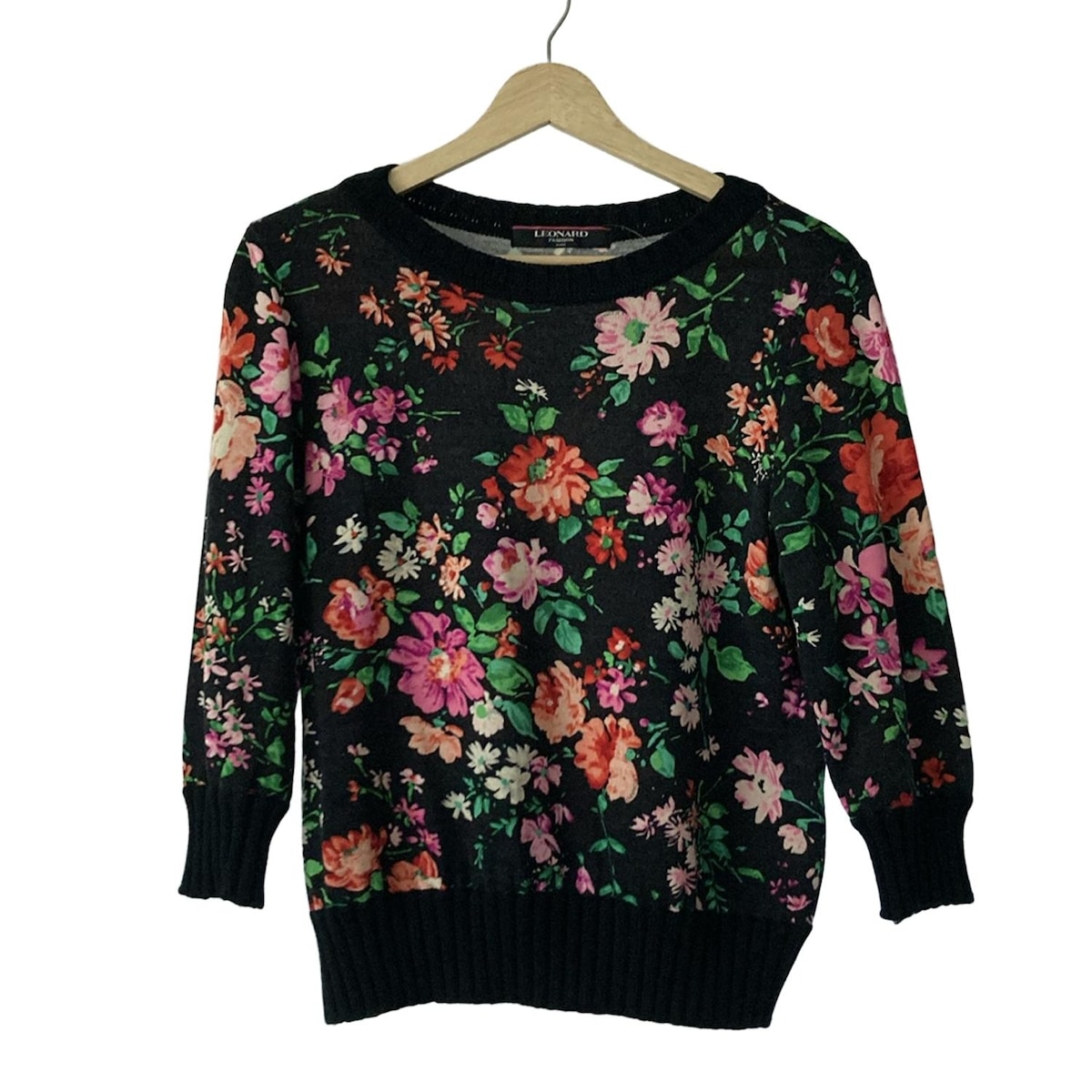 LEONARD FASHION 花柄長袖ニット L 楽天市場】leonard レオナルド(柄花・植物)(ニット・セーター