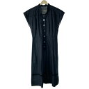 【中古】Aquascutum(アクアスキュータム) ワンピース 半袖/ロング 黒
