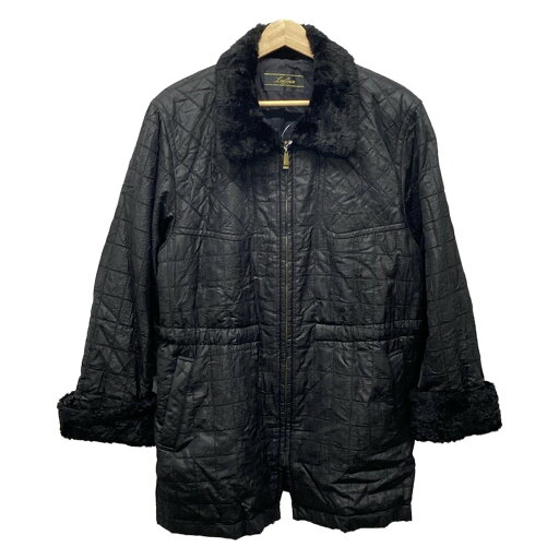 【新着】【中古】Leilian(レリアン) コート 長袖/ジップアップ/中綿/秋/冬 黒 【新着】【中古】Leilian(レリアン) コート 長袖/ジップアップ/中綿/秋/冬 黒