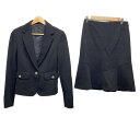 【中古】UNTITLED(アンタイトル) スカートスーツ 黒