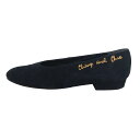 【中古】MOSCHINO CHEAP&CHIC(モスキーノ チープ&シック) フラットシューズ ネイビー