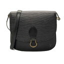 【中古】LOUIS VUITTON(ルイヴィトン) サンクルー ショルダーバッグ ノワール レザー