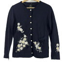 【新着】【中古】LANVIN COLLECTION(ランバンコレクション) アンサンブル 刺繍/フラワー(花) ダークネイビー