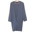 【中古】theory(セオリー) カーディガン 長袖/ロング丈 ブルーグレー カシミヤ
