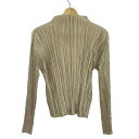 【新着】【中古】PLEATS PLEASE(プリーツプリーズ) 長袖カットソー ハイネック/プリーツ ベージュ