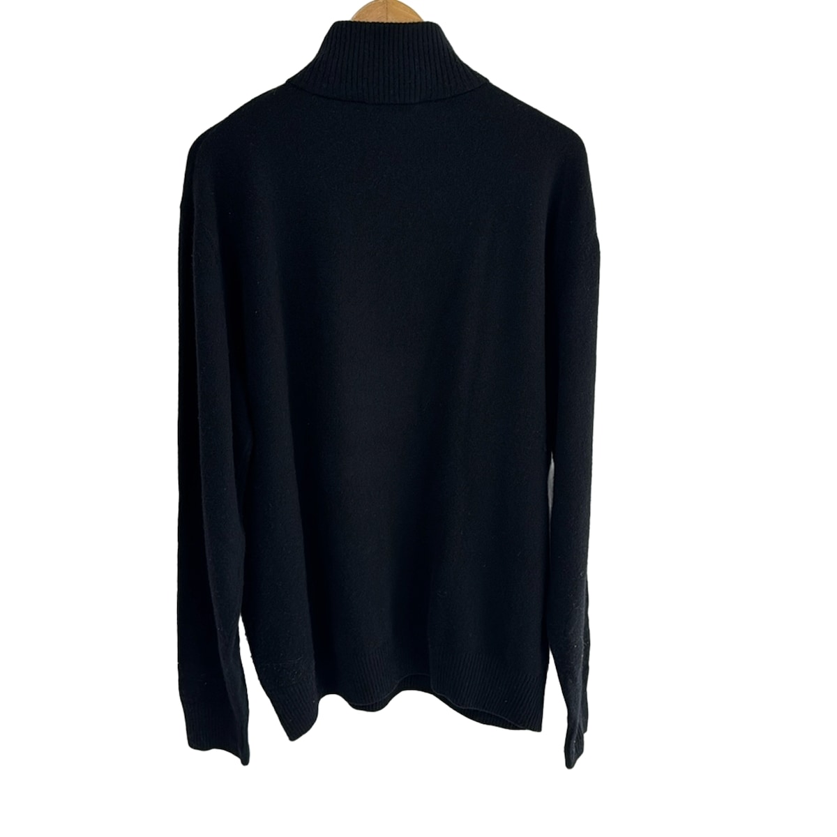 【新着】【中古】HERMES(エルメス) 長袖セーター ハイネック/ハーフジップ 黒