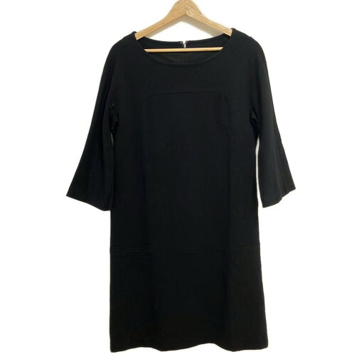 【中古】Leilian(レリアン) ワンピース 七分袖/ロング 黒 【中古】Leilian(レリアン) ワンピース 七分袖/ロング 黒