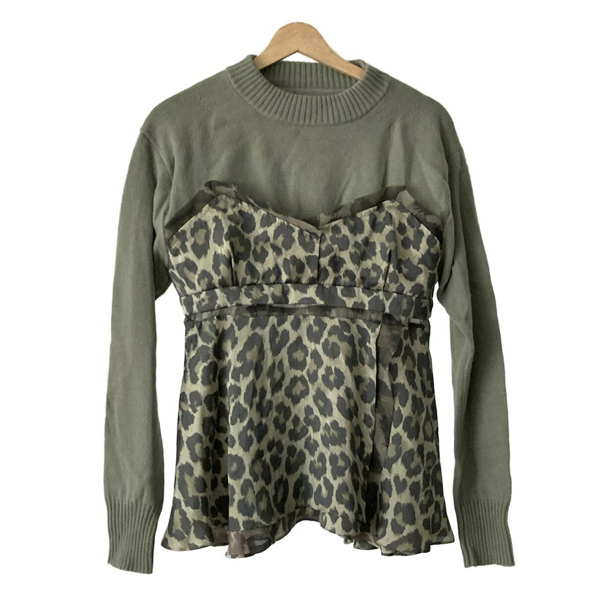 【美品】sacai 異素材半袖ニット 美品】sacai 異素材半袖ニット カナコ サカイ】2025年夏の新作を