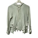【中古】furfur(ファーファー) パーカー 長袖/レース ベージュ